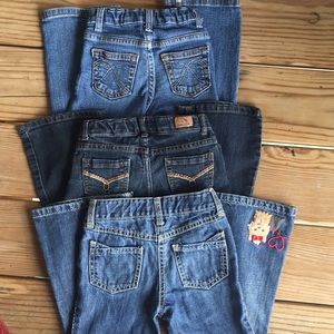 Three Pair Bundle of Toddler Jeans 4T Slim